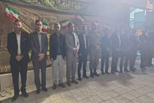  حضور ریاست و کارکنان مجتمع آموزش عالی سلامت ممسنی در آیین تشییع پیکر مطهر شهید گمنام