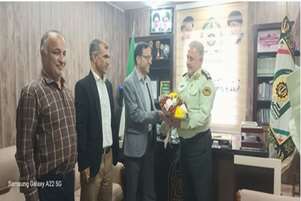 دیدار رئیس و کارکنان مجتمع آموزش عالی سلامت ممسنی با فرماندهی نیروی انتظامی به مناسبت هفته نیرو انتظامی